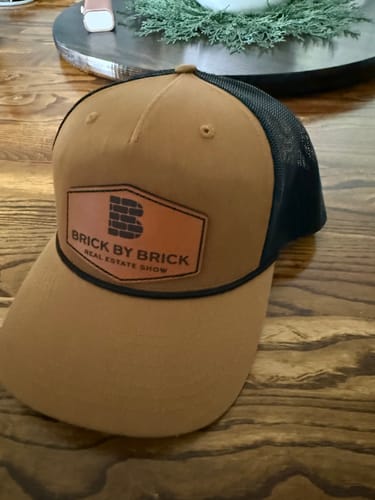 Customer photo review of Premium Custom Leather Patch Hats (Wholesale)