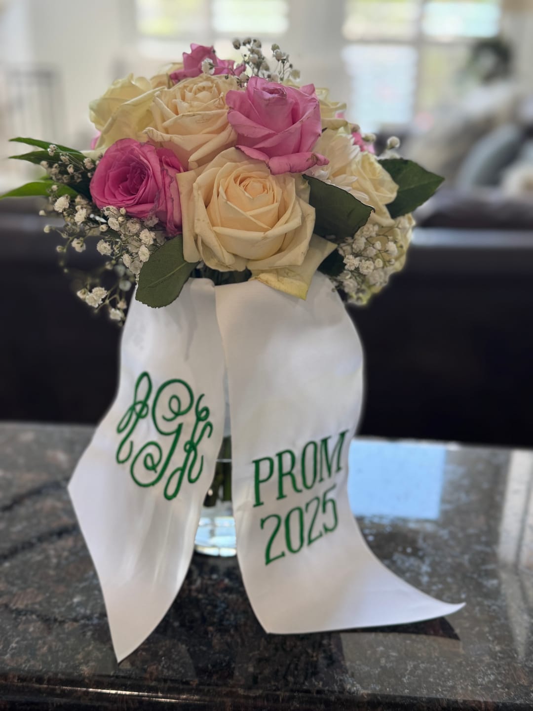 Customer photo review of Special Occasion Monogram Ribbon