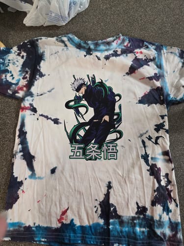 Customer photo review of Satoru Gojo Green Design - Jujutsu Kaisen DTF Transfer