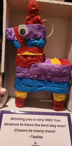 Customer photo review of Confetti Birthday Piñatagram