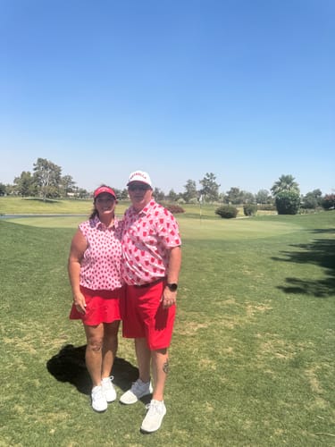 Customer photo review of Red Solo Cup - Women's golf Sleeveless shirt