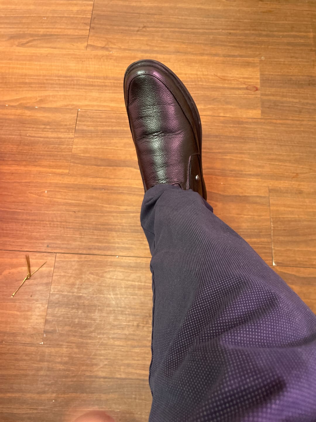 Customer photo review of Bacca Bucci Leather Office Slip-ons Formal Shoes | UK- 06 to 14