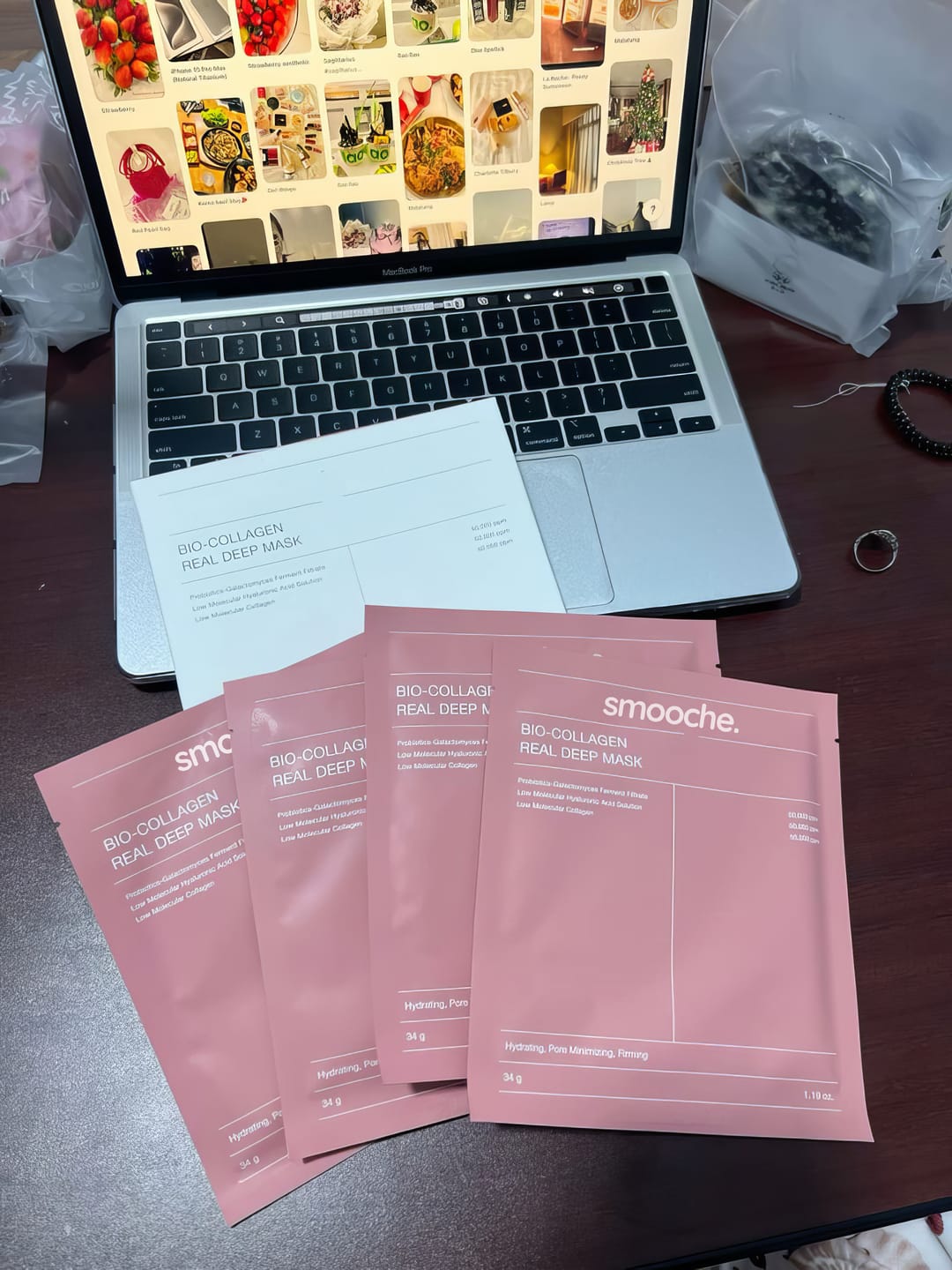 Customer photo review of Korean Glass Skin Collagen Overnight Face Mask