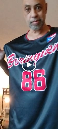 Customer video review of Puerto Rico Custom Basketball Jersey