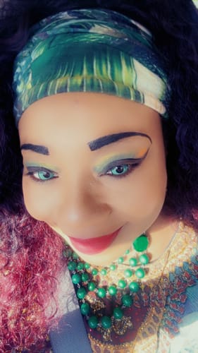 Customer photo review of Galor Violet Colored Contact Lenses