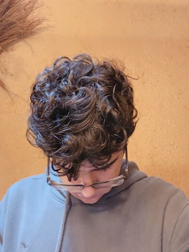 Customer photo review of Hair Resurrection Instant Curling Mousse