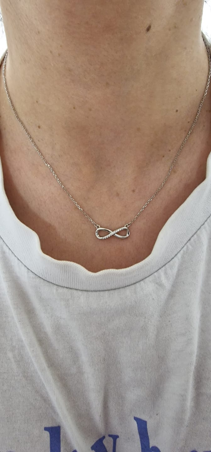 Customer photo review of Unendlich Infinity Halskette in 925 Silber