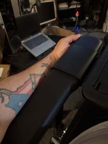 Customer photo review of Long armrests (pair) for newtral chair