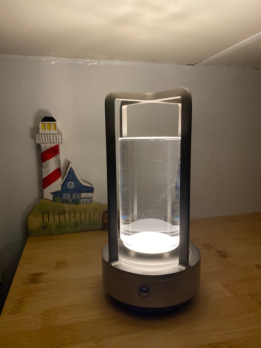Customer photo review of Ambient Lantern™ Cordless Crystal Table Lamp