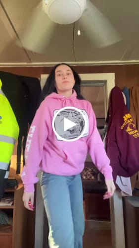 Customer video review of Lazy J Ranch Willow Cattle Headquarters Pullover Hoodie - Pink