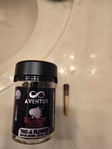 Customer photo review of AVENTUS8 THC-A FLOWER Black Jack 10g