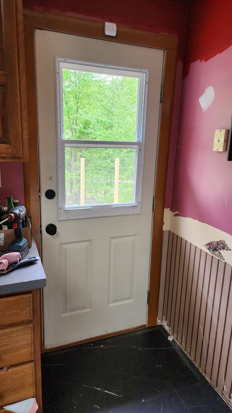 Customer photo review of Venting 1 Lite Glass and Frame Kit (Half Lite)