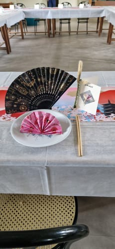 Customer photo review of Éventails Japonais Yuzen Hanabi