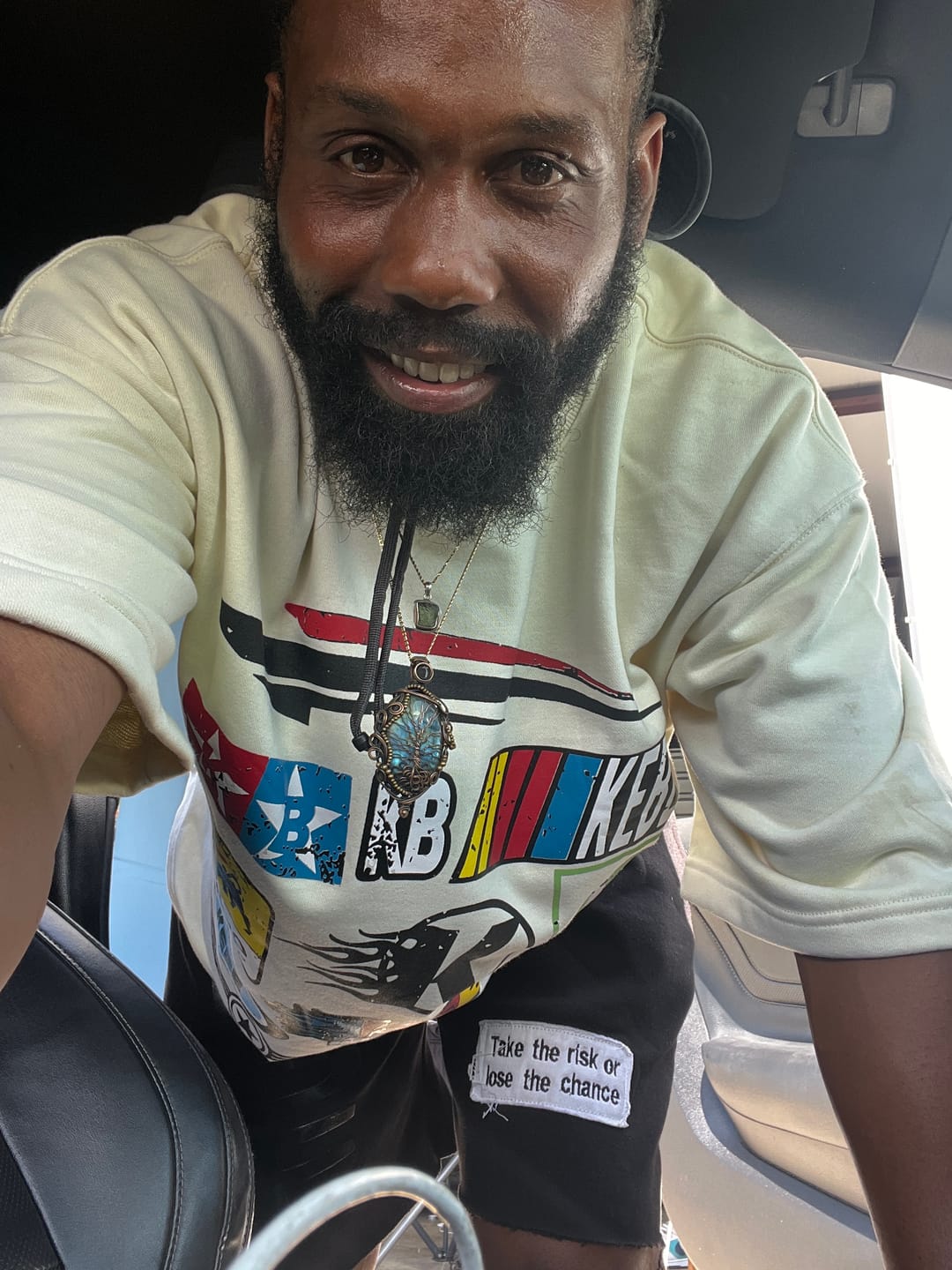 Customer photo review of "Nascar" Crop Tee (Cream) (WGM)