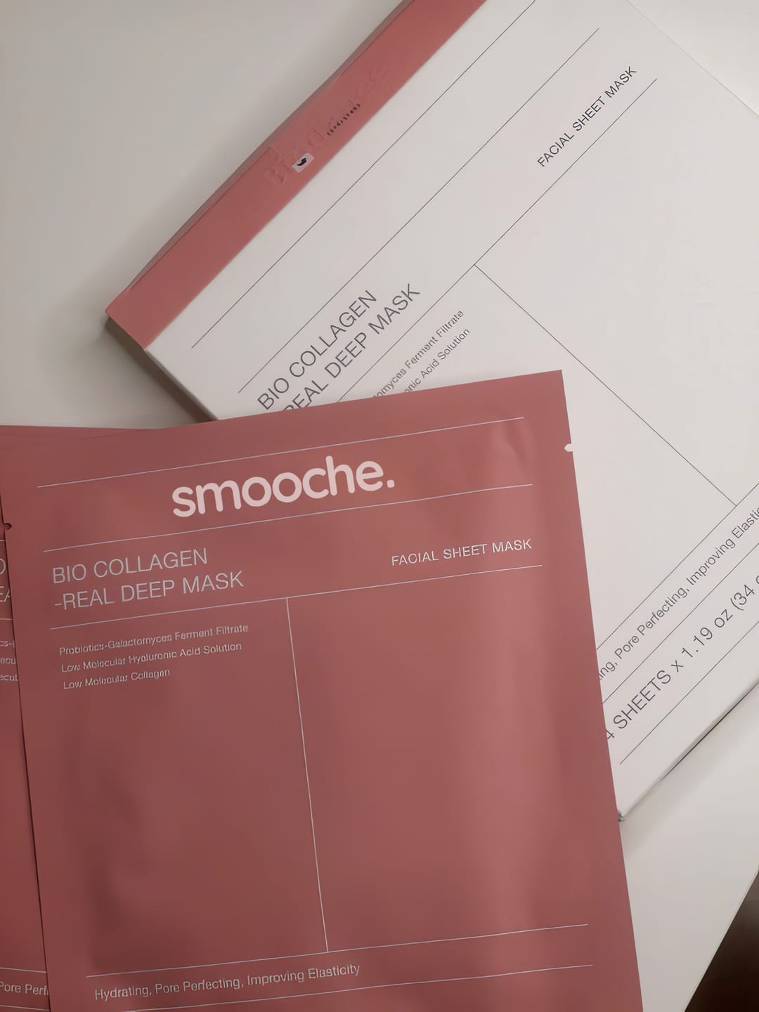 Customer photo review of Korean Glass Skin Collagen Overnight Face Mask