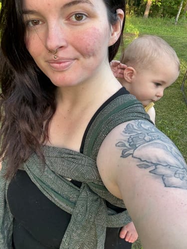 Customer photo review of Forest Rock 1975 Woven Wrap by Didymos