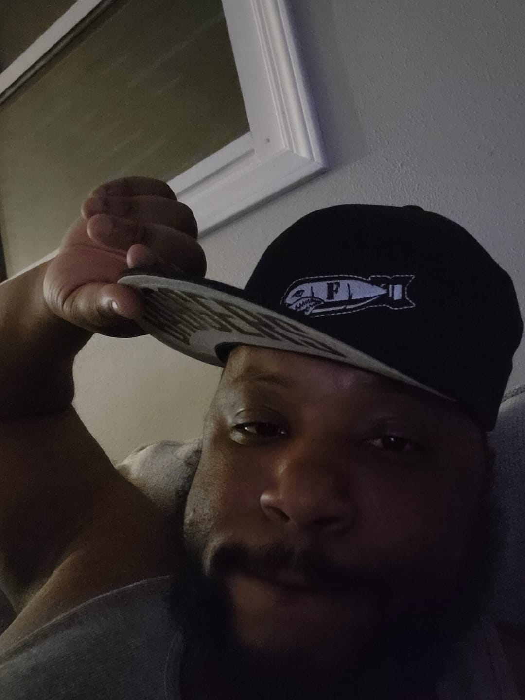 Customer photo review of FLEX FIT HAT RED, WHITE, BLUE, BLACK