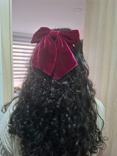 Customer photo review of MOÑO - MINI LARGE VELVET BOWS