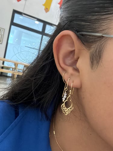 Customer photo review of עגילי השראה מרוקאית