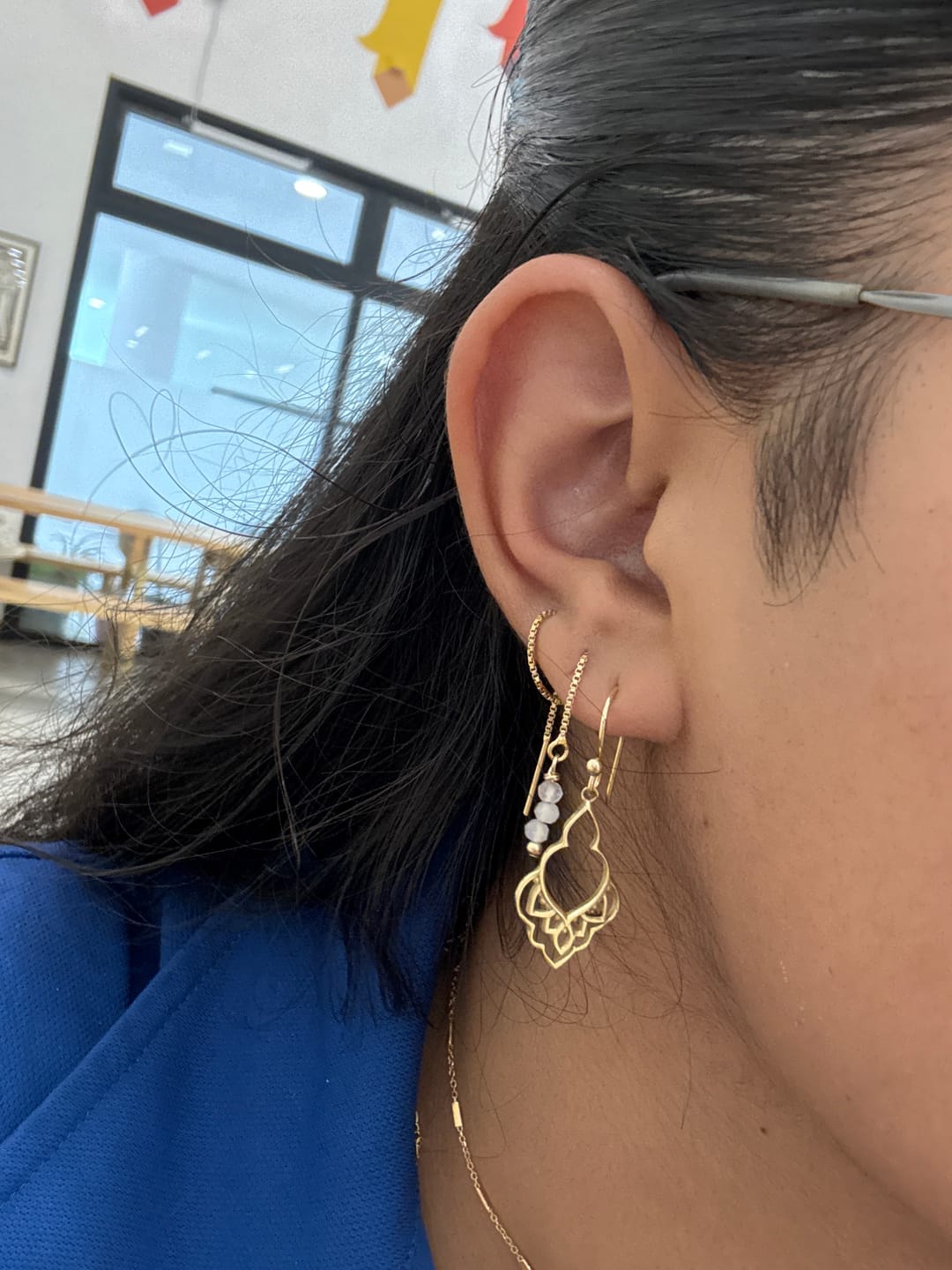 Customer photo review of עגילי השראה מרוקאית