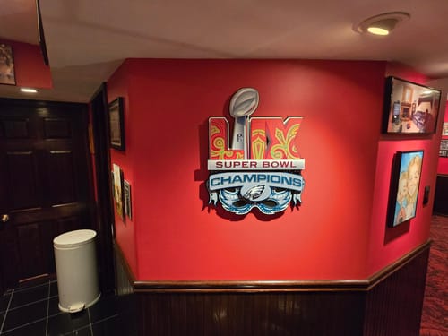 Customer photo review of Philadelphia Eagles Super Bowl LIX CHAMPIONS! 3D Metal Wall Art