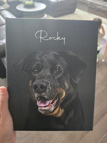 Customer photo review of Pet Art Canvas Wrap