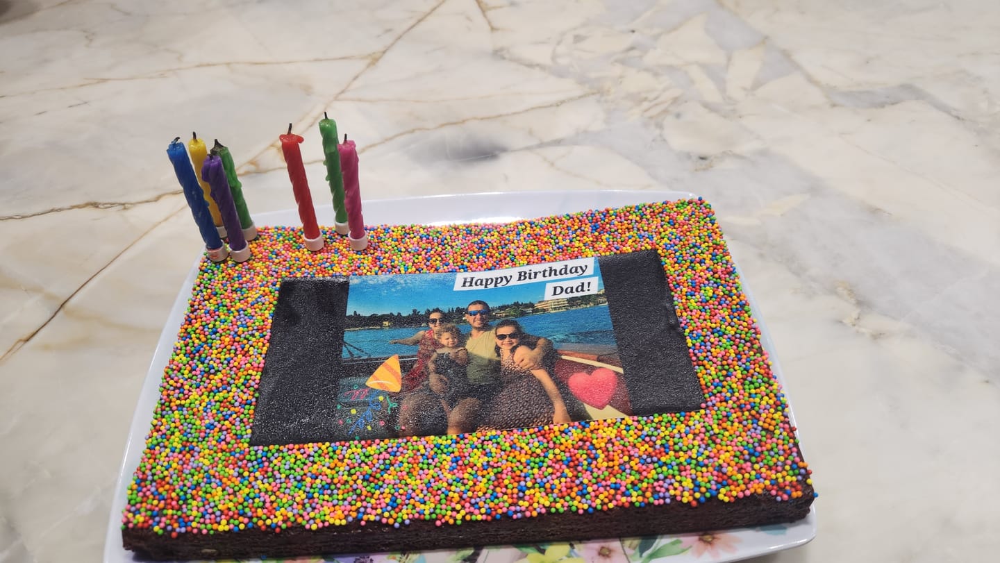 Customer photo review of Custom Image Brownie