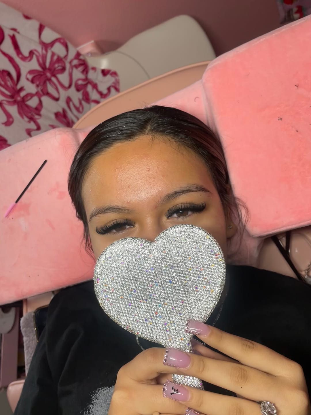Customer photo review of Premium Eyelash Extensions 0.03mm