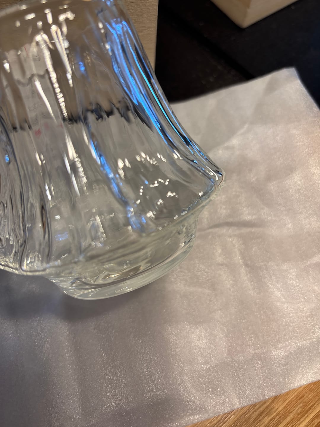 Customer photo review of Fuji - Handmade Japanese Whiskey Glass
