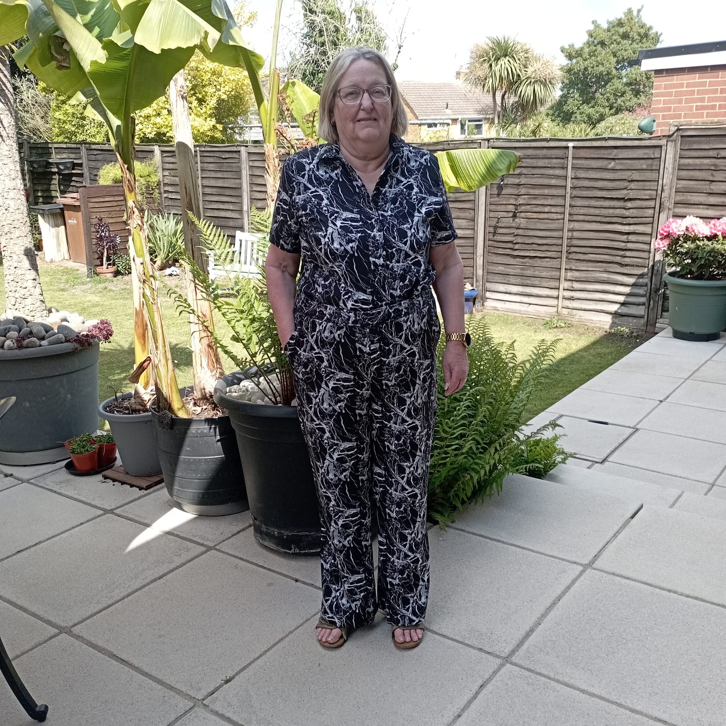 Customer photo review of Abstract Print Polyester Fabric