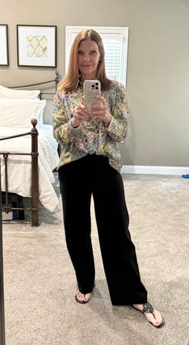 Customer photo review of Betsey's Wide Leg Pants
