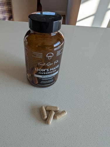 Customer photo review of Lions Mane Whole Mushroom Capsules