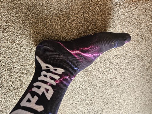 Customer photo review of Lucky Dip | Compression Shred Socks