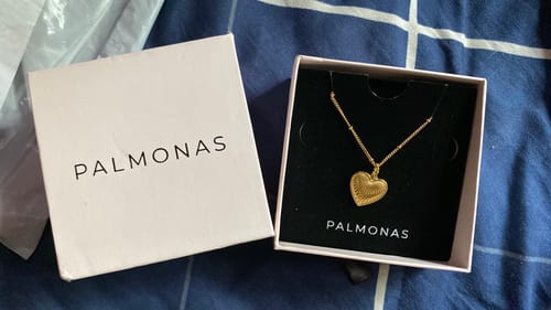 Customer photo review of Heart Rays Necklace