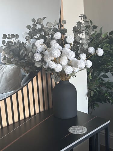 Customer photo review of Arlo Vase - Matt Black