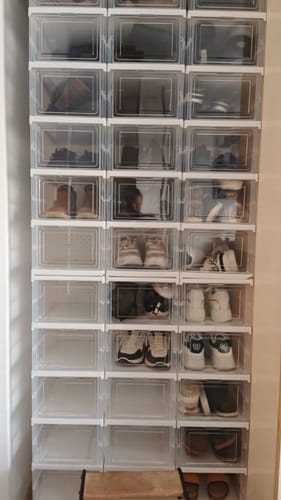 Customer photo review of Scarpiera Multiuso a più ripiani