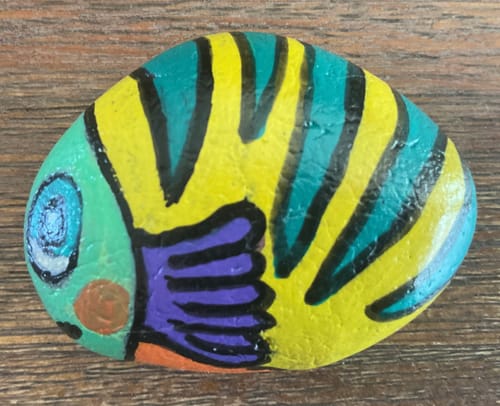 Customer photo review of QR Codes voor de Happy Stone App