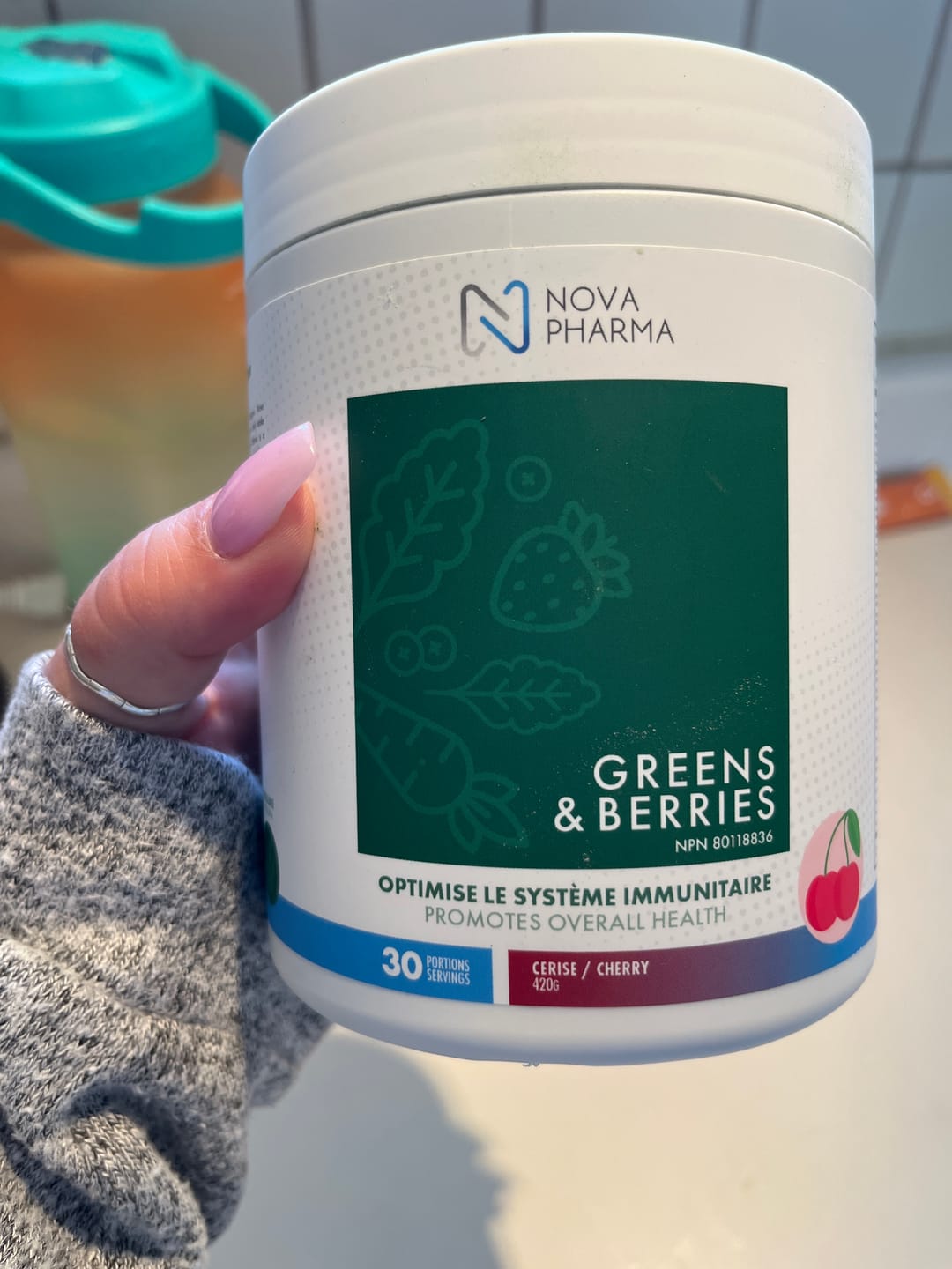 Customer photo review of Nova Pharma - Greens & Berries 420g