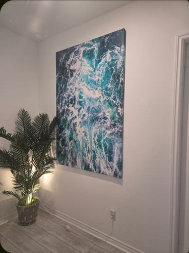 Customer photo review of Teal Embrace