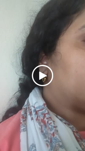 Customer video review of Gold Heart Hoop Earrings