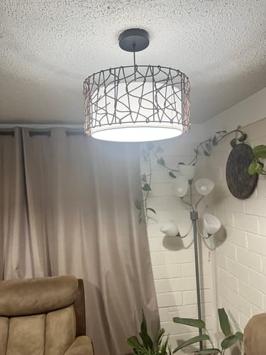 Customer photo review of Lampara Malla Circular Decorativa