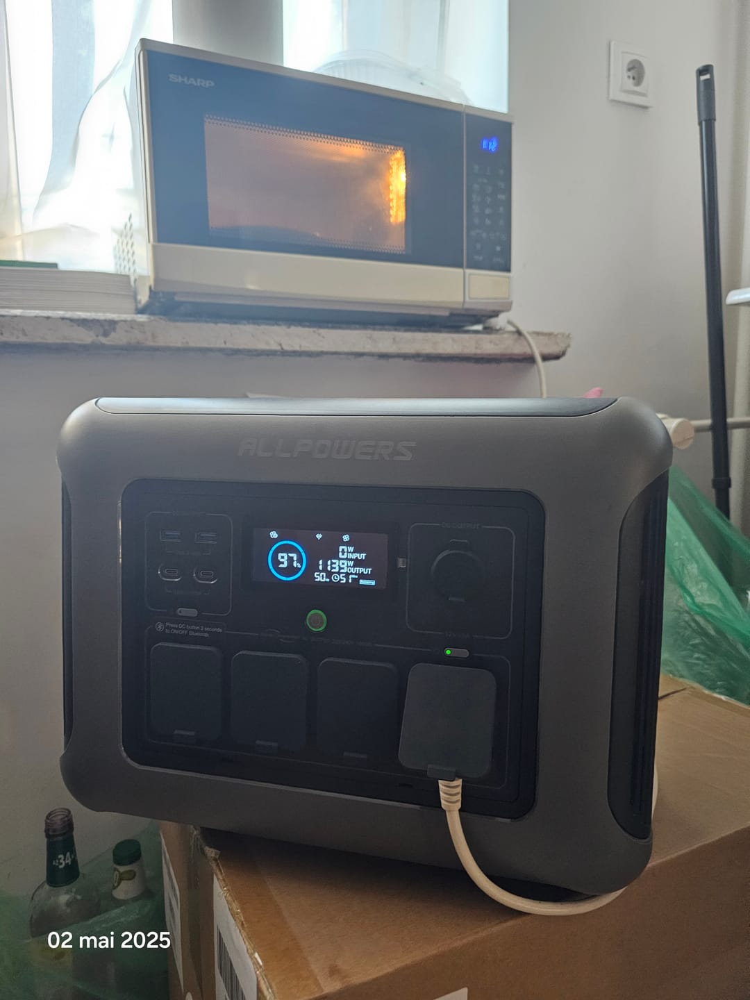 Customer photo review of ALLPOWERS R1500 Portable Power Station 1800W 1152Wh LiFeP04 Battery