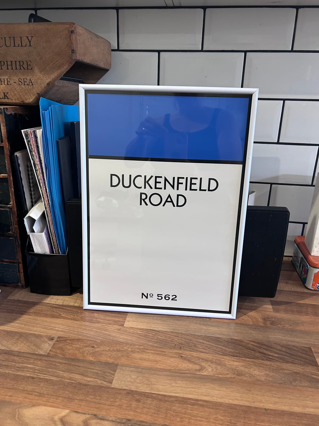 Customer photo review of Personalised Street Name Print