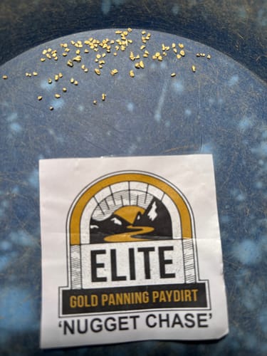 Customer photo review of Elite 'NUGGET CHASE' - Gold Panning Paydirt Concentrate