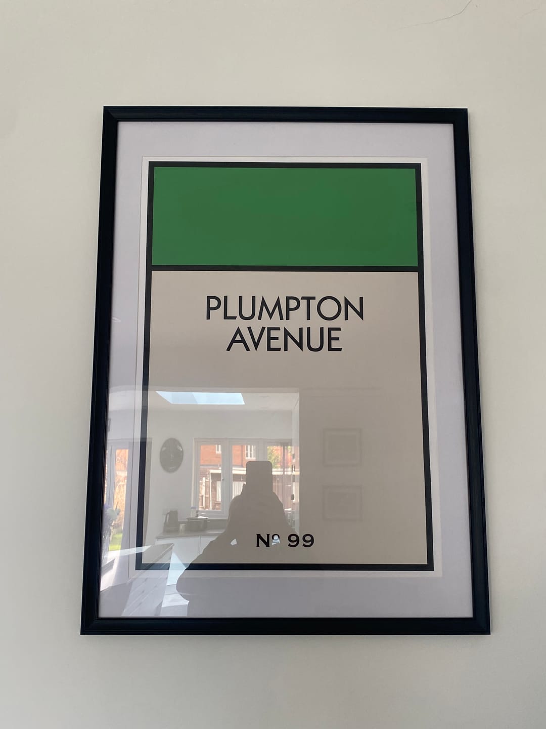 Customer photo review of Personalised Street Name Print