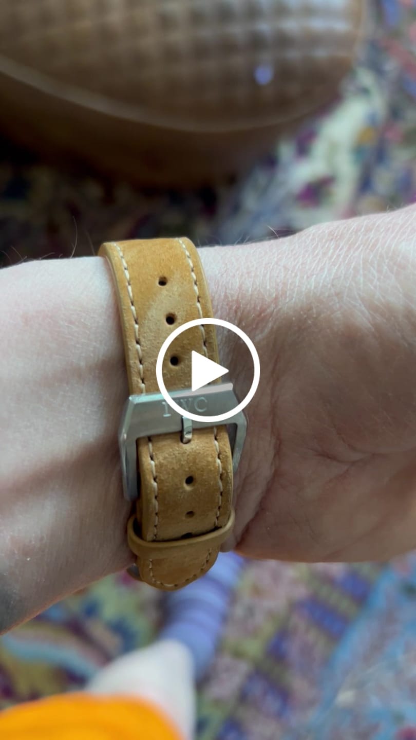 Customer video review of Suede Watch Strap Premium Hand-made