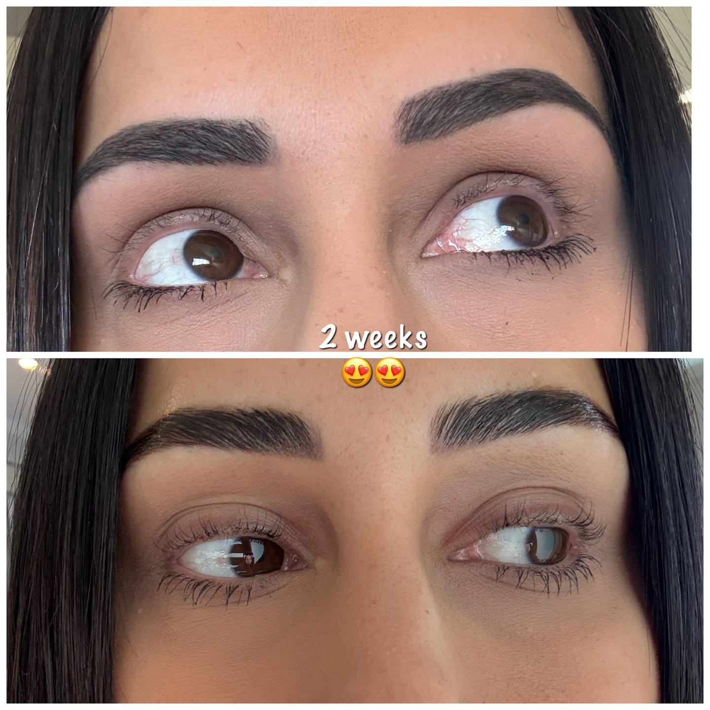 Customer photo review of Lash Growth Serum