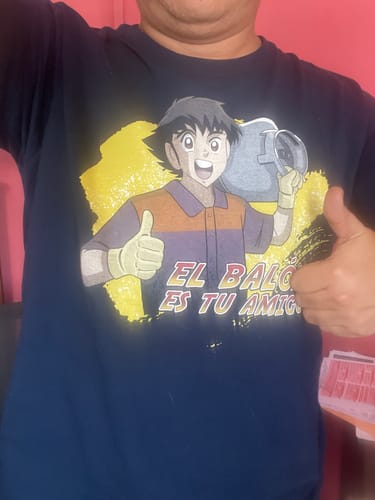 Customer photo review of Polo El balón es tu amigo (H) (Azul)