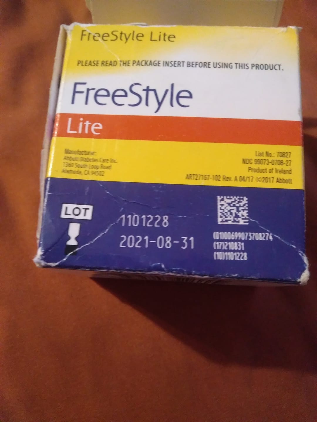 Customer photo review of FreeStyle Lite Test Strips 100 count