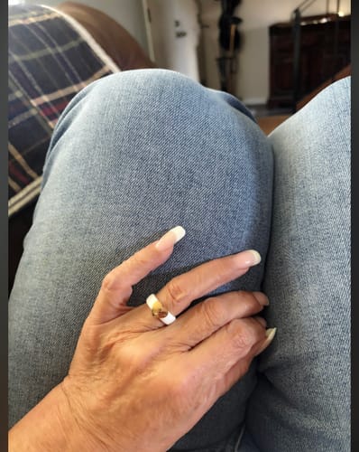 Customer photo review of Heart Collection - Women's Silicone Rings with Metal